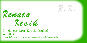 renato kesik business card
